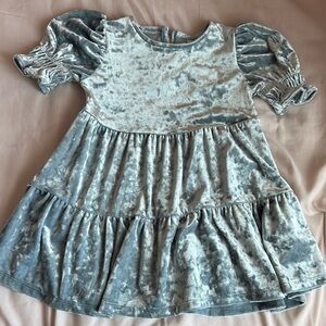 GAP Velvet Kids Dress in Light Blue